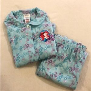 Disney Ariel flannel pajama set
